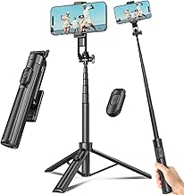 Selfie Stick Travel Tripod for Cell Phone with Remote Control and Phone Holder Extendable Selfie Stick for iPhone iPhone Bangladesh (New)