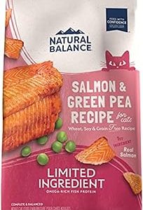 Natural Balance Limited Ingredient Adult Grain Free Dry Cat Food Salmon  Green Pea Recipe 10 Pound Pack of 1 Bangladesh (New)