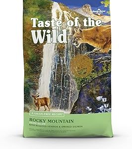 Taste Of The Wild Rocky Mountain Grain Free Dry Cat Food With Roasted Venison  Smoke Flavored Salmon 14lb Pack of 1 Bangladesh (New)