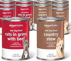 Amazon Basics Wet Dog Food Variety Pack Country Stew Flavor and Cuts in Gravy with Beef Made with Natural Ingredients 1 Bangladesh (New)