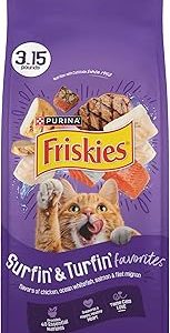 Purina Friskies Cat Food Surfin and Turfin Favorites Flavors of Chicken Whitefish Salmon and Filet Mignon  Pack of 4 Bangladesh (New)