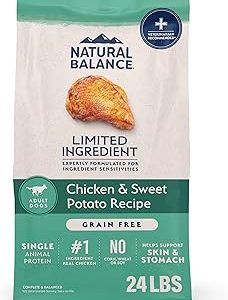Natural Balance Limited Ingredient Adult Grain Free Dry Dog Food Chicken  Sweet Potato Recipe 24 Pound Pack of 1 Bangladesh (New)