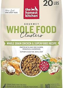 The Honest Kitchen Human Grade Dry Dog Food Whole Food Clusters Whole Grain Dry Dog Food Chicken  Oat 20 lb Bag Bangladesh (New)