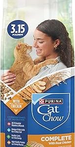 Purina Cat Chow Complete High Protein Dry Cat Food With Real Chicken  Pack of 4 3 15 lb Bags Bangladesh (New)