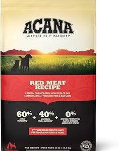 ACANA Grain Free Dry Dog Food Red Meat Recipe 25lb Bag Bangladesh (New)