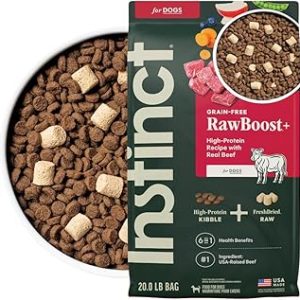 Instinct RawBoost Natural Dry Dog Food with FreshDried Raw High Protein Grain Free Recipe Real Beef 20 lb Bag Bangladesh (New)