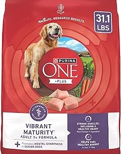 Purina ONE High Protein Dry Senior Dog Food Plus Vibrant Maturity Adult 7 Plus Formula 31 1 lb Bag Bangladesh (New)