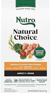 Nutro Natural Choice Dry Dog Food Adult Dog Food Dry Chicken and Brown Rice Recipe 5 lbs Bangladesh (New)