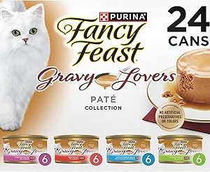 Purina Fancy Feast Gravy Lovers Variety Pack Feast Pate in Wet Cat Food Gravy  Pack of 1 4 5 lb Boxes Bangladesh (New)