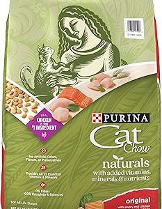 Purina Cat Chow Naturals With Added Vitamins Minerals and Nutrients Dry Cat Food Naturals Original 13 lb Bag Bangladesh (New)
