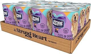 A Strong Heart Wet Dog Food Cuts in Gravy with Beef 13 2 oz Cans Pack of 12 Made in The USA with Real Beef Bangladesh (New)