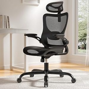 Marsail Ergonomic Mesh Office Chair High Back Home Office Desk Chair with Adaptive Lumbar Support 2D Headrest 3D Flip Up Bangladesh (New)
