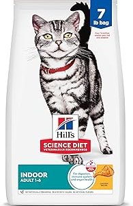 Hill s Science Diet Indoor Adult 1 6 Easy Litter Box Cleanup Dry Cat Food Chicken Recipe 7 lb Bag Bangladesh (New)