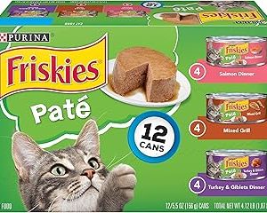 Purina Friskies Wet Cat Food Pate Variety Pack Salmon Dinner Turkey and Giblets Dinner and Mixed Grill  2 Packs of 12 Bangladesh (New)